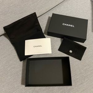 Chanel small flap cardholder box and wrapping